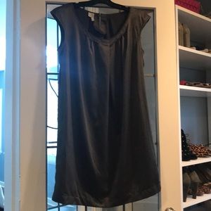 Grey satin sheath dress size Medium.